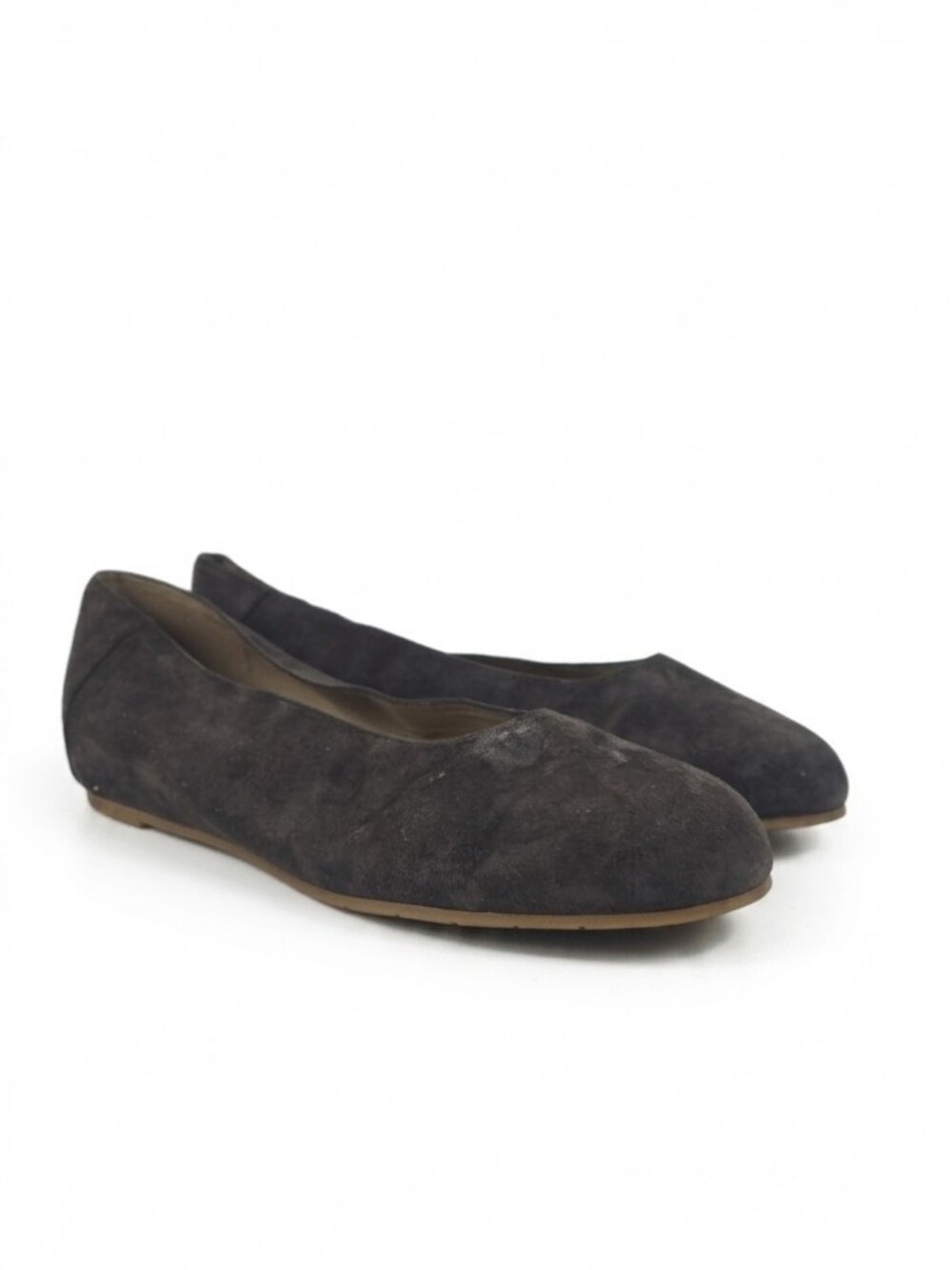 Eieen Fisher Una Hidden Brown Suede Women's Ballet Loafer Womens Size 11